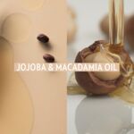 Darstellung der Inhaltsstoffe Jojoba Öl und Makadamia Öl